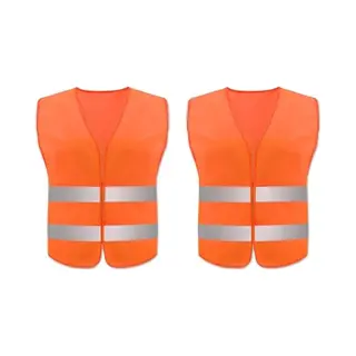 Doodadeals® - 2x Veiligheidshesje Xxl Voor Volwassenen – Veiligheidsvest – Auto – Oranje Hesjes – Xxl – Extra Groot