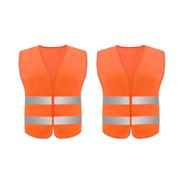 Doodadeals® - 2x Veiligheidshesje Xxl Voor Volwassenen – Veiligheidsvest – Auto – Oranje Hesjes – Xxl – Extra Groot thumbnail