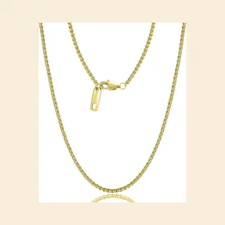 Malinsi® Ketting Heren - Anker Chain Link 60cm - Gold Plated Rvs 2.5mm - Kettingen Man