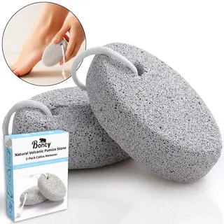 Boncy® Eeltverwijderaars 2-Pack - Puimsteen Voor Eelt - Dubbelzijdige Eeltvijl Eeltverwijderaar - Voetvijl Eeltschraper Voor Voet