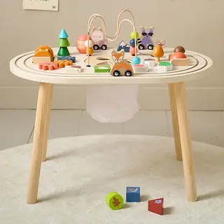 Petite Amelie Petite Amélie Activiteitentafel Forêt – Waterbasis Verf – Stimuleert Motorische & Cognitieve Ontwikkeling – Speeltafel Met Praktische