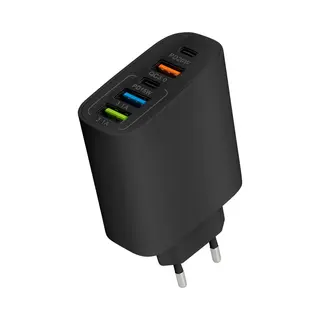 Nuvance Usb Adapter - 5 Poorten - Usb Stekker - Usb Oplader - Geschikt Voor Iedere Usb Kabel - Zwart