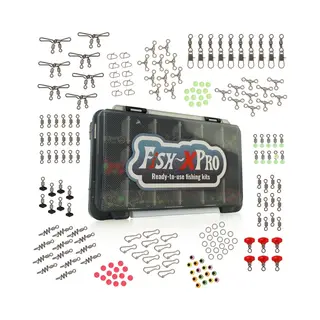 Fish-Xpro Fishing Terminal Tackleset 236-Delig - Hengelsport Accessoires Set - Wartels - VisHaakjes - Loodjes - Dobbers - Incl Tackle Box
