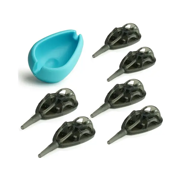Jvs Method Feeder Korven Set Met Mould S - Voerkorven Set Met Mal - Method Vissen - 7 Delig - Feedervissen thumbnail