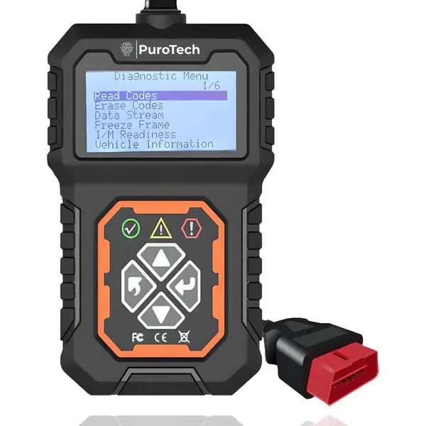 PuroTech OBD2 Scanner - Diagnosecomputer - Storing Verwijderen - Zwart/Oranje thumbnail