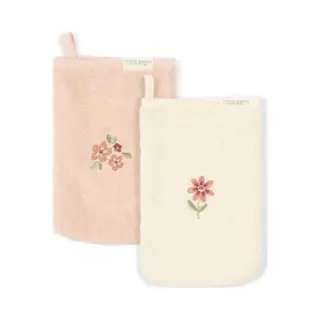 Little Dutch Waschlappen Fairy Garden 2er Set - Rosa