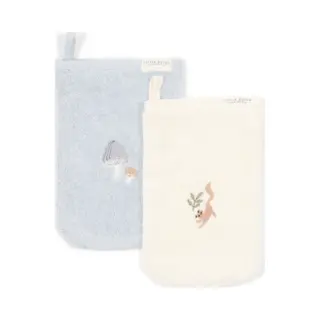 Washandje Little Dutch Forest Friends Geborduurd 2 St