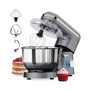 Vivid Green 2000W Keukenmachine - Keukenrobot - 6.2L - Keukenmixer - Mixer Met Mengkom - Grijs