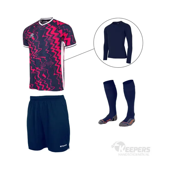 Stanno Wave Keeperstenue Navy Pink thumbnail