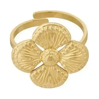 Yehwang Ring Luxe Clover Goud - Cadeau