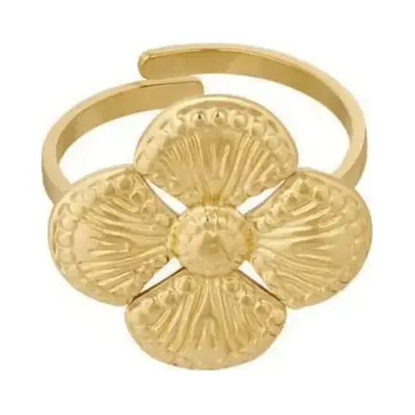 Yehwang Ring Luxe Clover Goud - Cadeau thumbnail