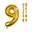 Goud 9, 127 cm