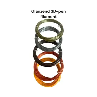 Silk Gloss - 3D Pen Vullingen - Pla Filament - 5 Unieke Kleuren - 50 Meter - 1, 75mm - Navulling - Hervulling - Geschikt Voor Vrijwel Alle 3D Pennen