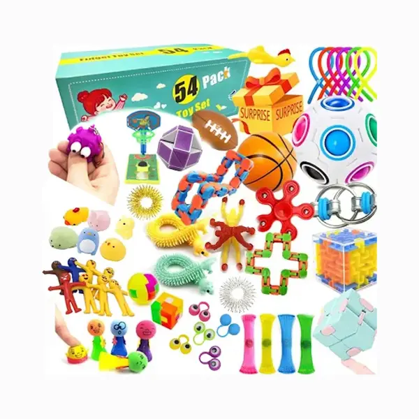 Shagam - Fidget Toys Pakket - 54 Stuks - Fidget Speeltjes Set - Fidgets - Magic Ball - Fidget Spinnner thumbnail