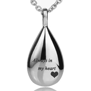 Hemelwinkel Luxe Ashanger - Met Ketting - Voor As, Haren Of Parfum - Assieraad - As Ketting - Gedenksieraad - Urn - Incl. As Vuller En Opbergzakje - Always In My