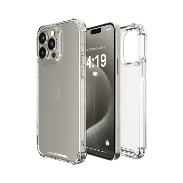 ITech Hoesje Transparant Shock Proof Cover Hoes Case - Geschikt Voor IPhone 15 Pro Max thumbnail