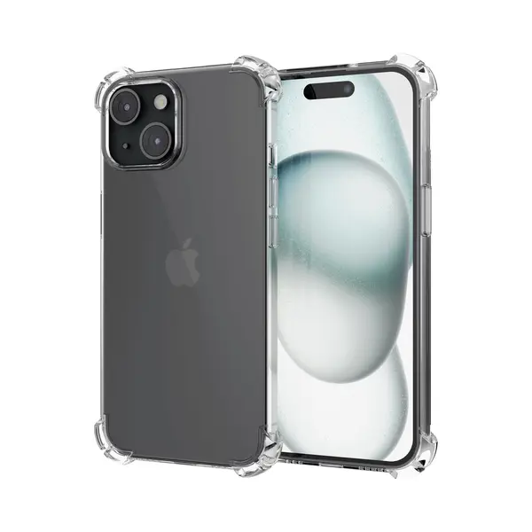 Solutionss4 Hoesje Geschikt Voor IPhone 15 Plus Hoes Transparant Shock Proof Cover Case thumbnail