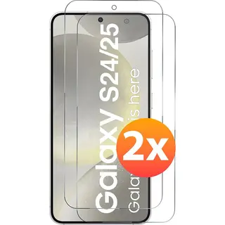 Solutionss4 Screenprotector - Geschikt Voor Samsung Galaxy S24/S25 Screen Protector Tempered Gehard Glas - 2 Stuks Beschermglas