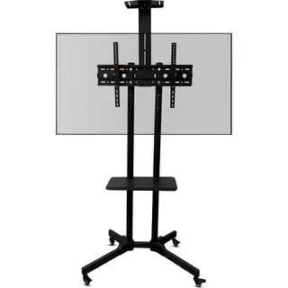 Bayt Tv Standaard Verrijdbaar - Tv Standaard - Monitor Standaard - Tv Voet - Draaibaar - Hoogte Instelbaar - 32 Inch Tot 65 Inch