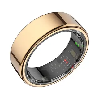 Focus® S1 Smart Ring - Gold - Größe 8 - Herzfrequenz - Menstruationszyklus - Schlafüberwachung - Smart Ring - Sport Performance - Schrittzähler