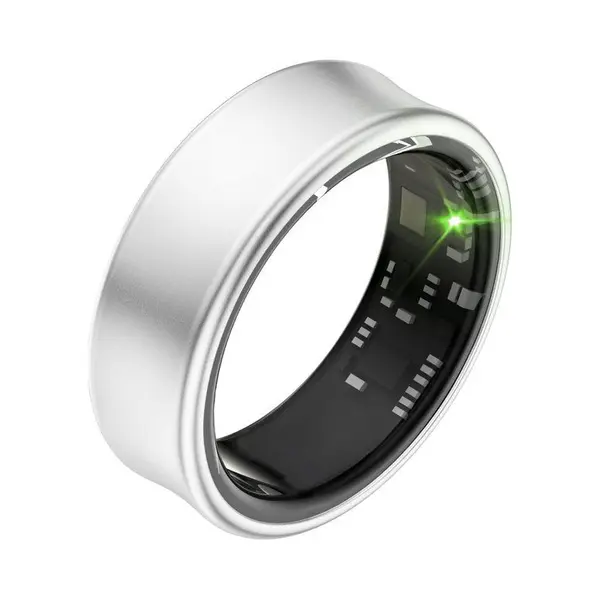 Focus® S2 Smart Ring - Silber - Größe 6 - Ai Coach - Herzfrequenz - Menstruationszyklus - Schlafüberwachung - Recovery Score - Smart Ring - Sport thumbnail