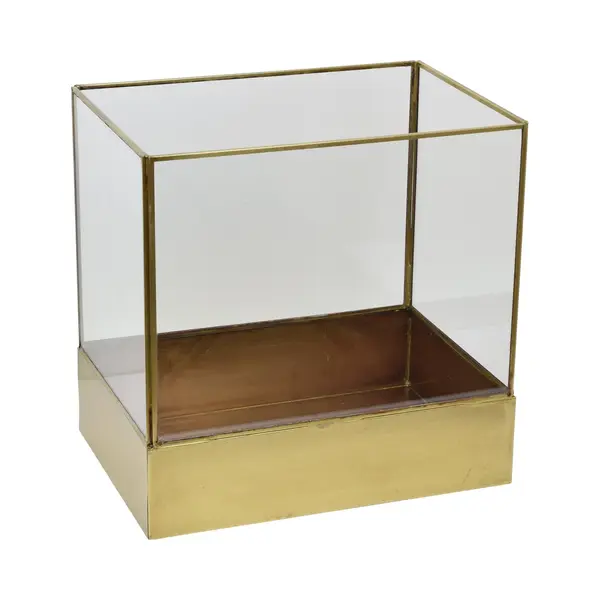 LOFT42 Liva Large Windlicht - Goud - Metaal - 30x21x30 thumbnail