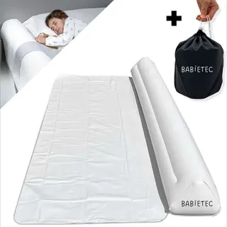 Babietec Opblaasbare Bedrand Met Flap - Bedrand Baby - Bedhekje - Uitvalbescherming - Bedrail Kleuter - 120cm