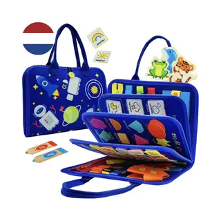 MontiPlay® Montessori Speelgoed - Sensorisch Speelgoed - Activiteitenbord - Busy Board - Montessori Activiteitenboek Voor Thuis - Educatief -