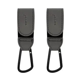 Jikkies Tassenhaak - Kinderwagen Tassenhaak - Buggy Haak - Extra Stevig - Sterke Tassenhaak - Universele Haak - Set Van 2 - Grijs
