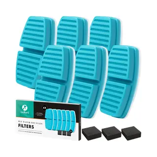 Cellavi R2A - Waterfilters&Filtersponsjes - 3 In 1 Filtratie - 6 Waterfilters&3 Filtersponsjes