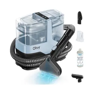 Olvy Tapijtreiniger - Draagbare Vlekkenreiniger - 17.000 Pa Zuigkracht - Inclusief 500 Ml Reiniger