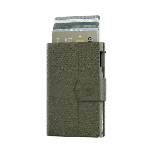 Kartenetui Prowallet Plus Schwarz – 8 Karten, Scheine Und Münzen – Kartenetui Mit Reißverschluss – Rfid – Kleines Kreditkartenetui – thumbnail