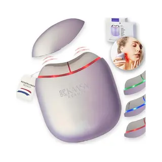 Kawsar Beauty Premium Ems Gua Sha Gezichtsmassage & Beauty Apparaat Met Lichttherapie - Depuff, Verjong & Contour - Blauw, Groen & Red Light Therapy -
