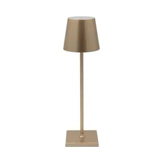 Luxus - Tafellamp Touch Deluxe - Fleur - Goud - 37cm - Tafellamp Slaapkamer - Decoratieve Tafellamp - Draadloos - Oplaadbaar - Dimbaar
