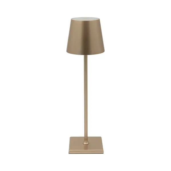 Luxus - Tafellamp Touch Deluxe - Fleur - Goud - 37cm - Tafellamp Slaapkamer - Decoratieve Tafellamp - Draadloos - Oplaadbaar - Dimbaar thumbnail