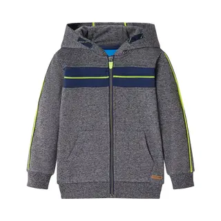 Vidaxl Kinder-kapuzenpullover Mit Reißverschluss Grau Melange 92