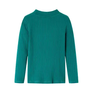 Kinder-langarmshirt Rippstrick Dunkelgrün 128 Vidaxl74711