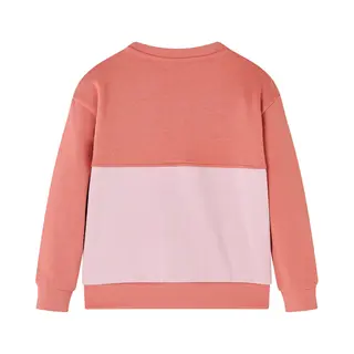 Kinder-sweatshirt Mit Farbblock Rosa 128 Vidaxl
