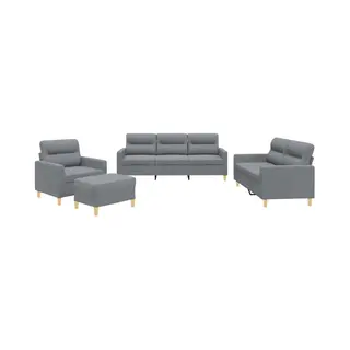 VidaXL 3201544 Wohnzimmermöbel-Set Grau