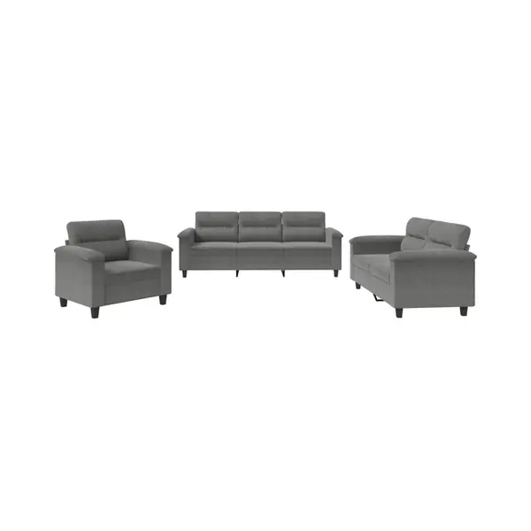 VidaXL 3202292 Wohnzimmermöbel-Set Grau thumbnail
