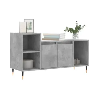 Tv-schrank Betongrau 100x35x55 Cm Holzwerkstoff Vidaxl