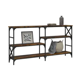VidaXL Konsolentisch Räuchereiche 150x29x76, 5 Cm Holzwerkstoff