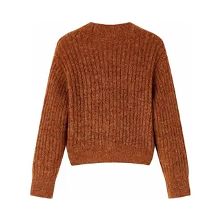 VidaXL, Unisex, Pullover, Kinder-Strickjacke Cognac 92, Material, 17 % Acryl. 63, Braun, (92)