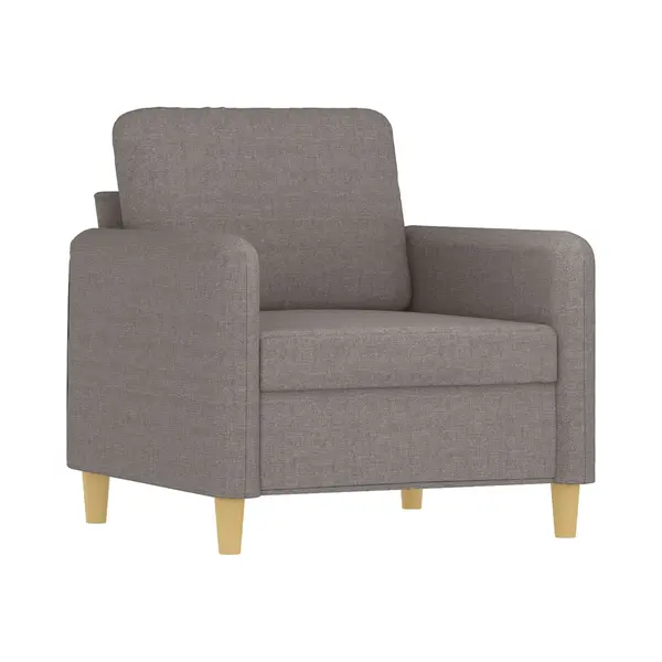Sessel Taupe 60 Cm Stoff Vidaxl thumbnail