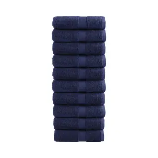 VidaXL Gastendoekjes Solund 10 St 600 G/m² 30x50 Cm Marineblauw