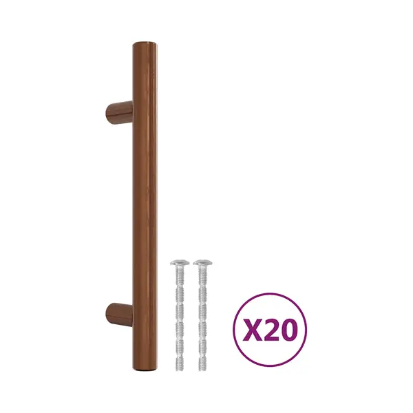 VidaXL Handvatten 20 St 96 Mm Roestvrij Staal Bronskleurig thumbnail