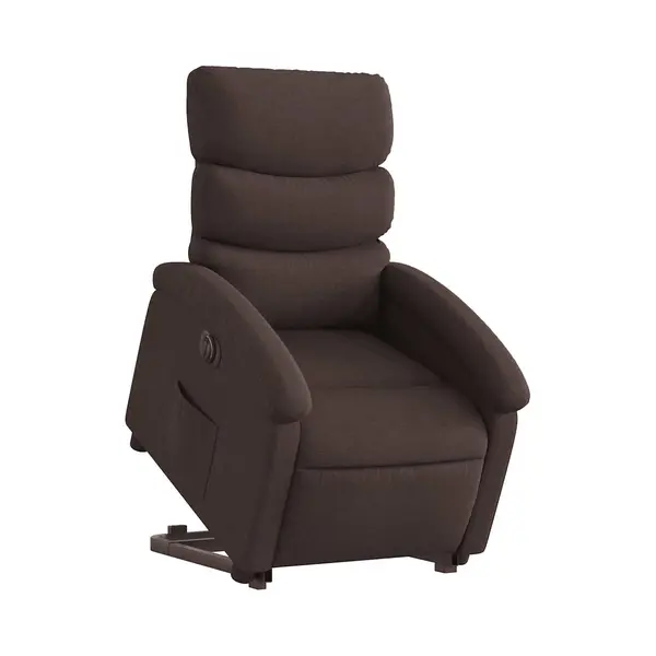 Relaxsessel Mit Aufstehhilfe Elektrisch Dunkelbraun Stoff Vidaxl thumbnail