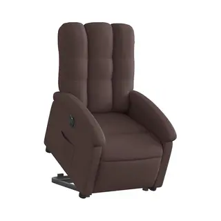 Relaxsessel Mit Aufstehhilfe Elektrisch Dunkelbraun Stoff Vidaxl