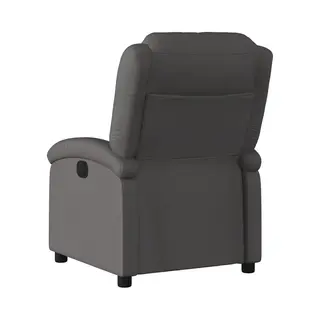 Relaxsessel Grau Echtleder Vidaxl
