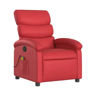 Massagesessel Rot Kunstleder Vidaxl